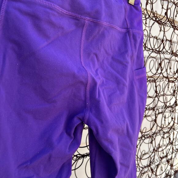 Lucy PowerMax purple cropped leggings with side pockets SMALL - Picture 4 of 4